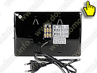 Проводной видеодомофон HDcom B-707 монитор вид сзади