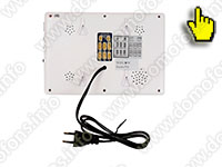 Проводной видеодомофон HDcom W-707 монитор вид  сзади