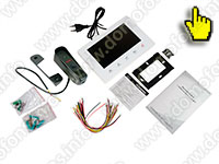 Проводной видеодомофон HDcom W-707 комплектация