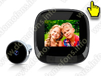 Видеоглазок на входную дверь iHome S03 с цветным экраном и встроенной памятью